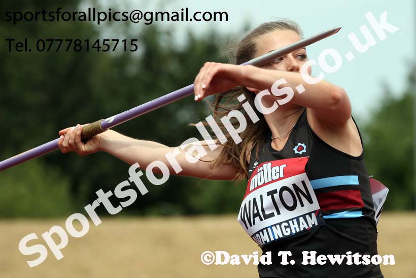 Womens javelin, Muller British Championships, Alexander Stadium, Birmingham. Photo: David T. Hewitson/Sports for All Pics